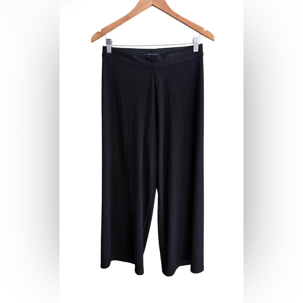 Zac & Rachel Elegant Black Wide Leg Dress Pants